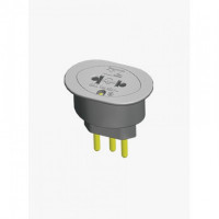 Pino Adaptador 2p + T Universal 10a Preto