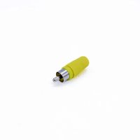 Plug Rca Plstico Amarelo