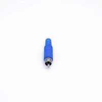 Plug Rca Plstico Longo Azul