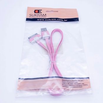 Cabo Flat para Ipod / Iphone 30 Pinos Rosa