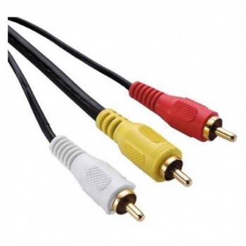 Cabo A/V 3x3 Rca com Coaxial