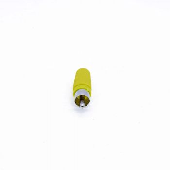 Plug Rca Plstico Amarelo