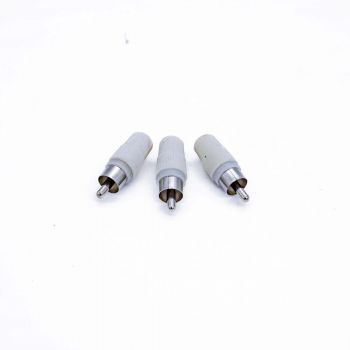 Plug Rca Plstico Branco