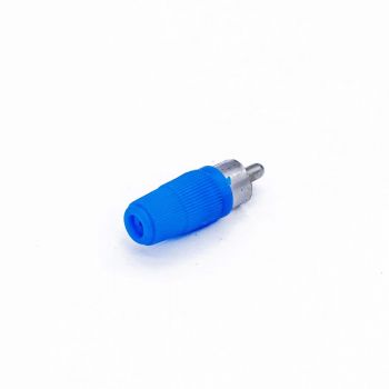 Plug Rca Plstico Azul