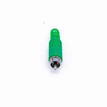 Plug Rca Plstico Longo Verde