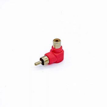 Adaptador Rca 90 Graus Vermelho