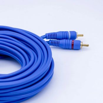 Cabo 2x2 Rca Gold 5m - Azul